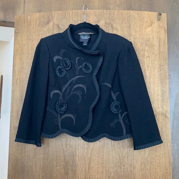 Black St John Couture stunning sweater/jacket